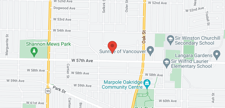 map of 1315 W 58TH AVENUE